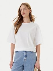 United Colors Of Benetton T-Shirt 3903D10AA Biały Boxy Fit. Białe t-shirty United Colors Of Benetton, s, bez wzorów, z bawełny, bez kołnierzyka, bez ramiączek. Za 69.99 zł.