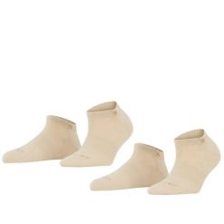 Krótkie skarpetki damskie Burlington Everyday (x2). Brązowe skarpetki Falke, bez wzorów, z bawełny. Za 121.00 zł.