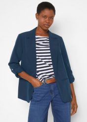 Żakiet oversize. Czarne marynarki i żakiety bonprix, bez wzorów, klasyczne, bez ramiączek. Za 169.99 zł.