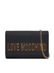 LOVE MOSCHINO Torebka JC4103PP1NKD0000 Czarny. Czarne kopertówki Love Moschino, bez wzorów, ze skóry, wizytowe, bez dodatków. Za 449.99 zł.