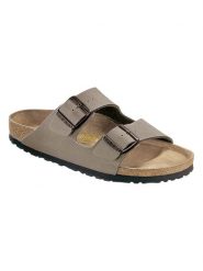Birkenstock Klapki w kolorze szarym rozmiar: 36. Szare klapki Birkenstock, bez wzorów, klasyczne, z otwartym noskiem, bez obcasa, bez zapięcia. Za 217.99 zł.