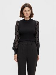 YAS Bluzka Dotme 26024389 Czarny Regular Fit. Czarne bluzki YAS, xs, bez wzorów, z wiskozy, bez kołnierzyka, bez ramiączek. Za 69.99 zł.