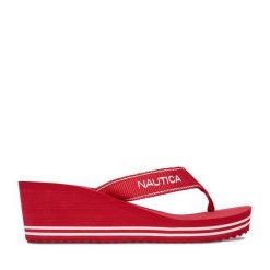 Japonki Nautica. Czerwone japonki Nautica, bez wzorów. Za 99.99 zł.