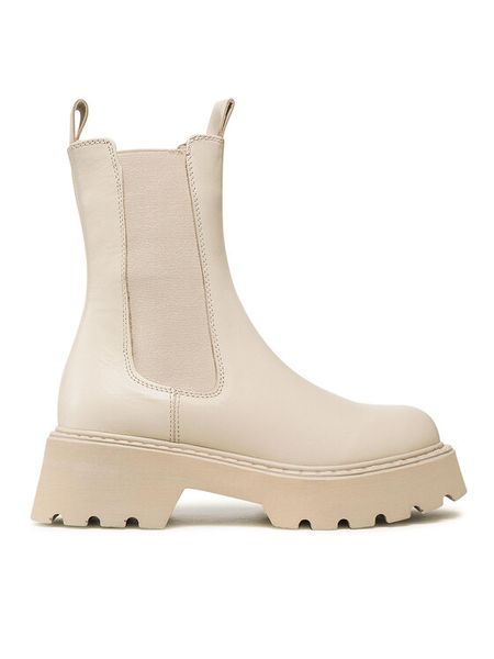 Badura Sztyblety 222FW67 Beżowy. Brązowe botki Badura, bez wzorów, ze skóry, bez obcasa, na płaskiej podeszwie, bez zapięcia. Za 429.99 zł.