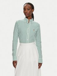 Polo Ralph Lauren Koszula 211910131005 Zielony Regular Fit. Zielone koszule Polo Ralph Lauren, s, bez wzorów, z bawełny, bez kołnierzyka, bez ramiączek. Za 769.99 zł.