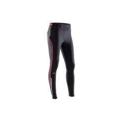 Legginsy do biegania KIPRUN COMPRESS damskie. Czarne legginsy KALENJI, bez wzorów, z elastanu. Za 99.99 zł.