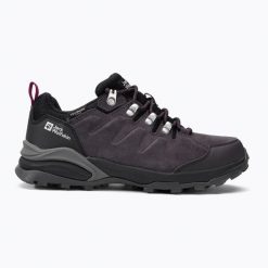 Buty trekkingowe damskie Jack Wolfskin Refugio Texapore Low. Czerwone buty trekkingowe Jack Wolfskin, bez wzorów, z materiału, bez zapięcia, trekkingowe. Za 518.00 zł.