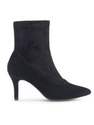 Sergio Bardi Botki WYL3038-10Z-SB Czarny. Czarne botki Sergio Bardi, bez wzorów, z materiału, bez obcasa, na szpilce, bez zapięcia. Za 244.99 zł.