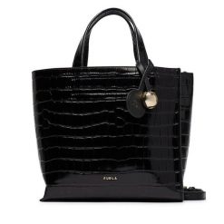 Torebka Furla. Czarne torebki klasyczne Furla, bez wzorów, klasyczne, bez dodatków. Za 1,439.00 zł.