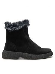 Caprice Botki 9-25450-43 Czarny. Czarne botki Caprice, bez wzorów, ze skóry, bez obcasa, na płaskiej podeszwie, bez zapięcia. Za 599.99 zł.