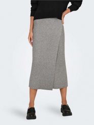 ONLY Spódnica dzianinowa w kolorze szarym rozmiar: XL. Szare spódnice ONLY, xl, bez wzorów, z dzianiny, midi. Za 48.50 zł.