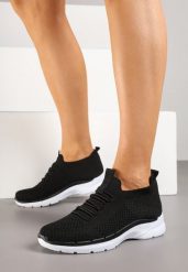Czarne Buty Sportowe Sneakersy z Elastyczną Cholewką Tataliona. Czarne buty sportowe lifestyle Born2be, bez wzorów, bez zapięcia. W wyprzedaży za 63.74 zł.