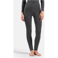 Legginsy termoaktywne damskie Odlo ACTIVE WARM ECO. Szare bielizna termoaktywna damska ODLO, bez wzorów, bez ramiączek, trekkingowe. Za 249.99 zł.