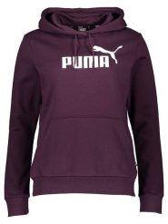Puma Bluza "Essential Logo" w kolorze fioletowym rozmiar: M. Różowe bluzy Puma, m, bez wzorów, bez ramiączek, z kapturem. Za 145.60 zł.