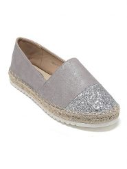Sixth Sens Espadryle w kolorze srebrnym rozmiar: 36. Szare espadryle Sixth Sens, bez wzorów, bez obcasa. Za 74.99 zł.