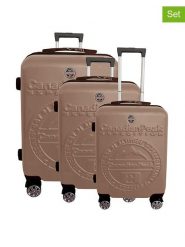 Canadian Peak 3-częściowy zestaw "Stanisleak" w kolorze jasnobrązowym rozmiar: onesize. Brązowe walizki Canadian Peak. Za 404.99 zł.