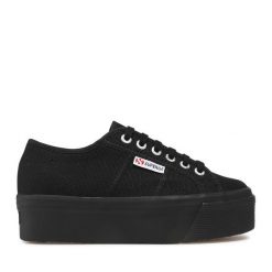 Tenisówki Superga. Czarne trampki Superga, bez wzorów, bez zapięcia. Za 239.99 zł.