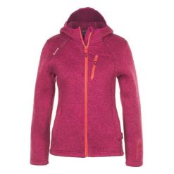 Kurtka polarowa damska Peak Mountain Alaine. Czerwone kurtki Peak Mountain, xl, bez wzorów, z dzianiny, z kapturem. Za 242.00 zł.