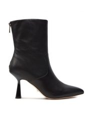 Marciano Guess Botki 4YGZ15 7103A Czarny. Czarne botki Marciano Guess, z aplikacjami, ze skóry, bez obcasa, na szpilce, bez zapięcia. Za 869.99 zł.