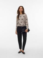 Vero Moda Sweter w kolorze beżowym rozmiar: L. Brązowe swetry Vero Moda, l, bez wzorów, bez ramiączek. Za 135.81 zł.