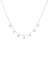Elli Damski wisiorek pasjans mieniący się kryształami ze srebra próby 925 sterling silver Naszyjniki 1 ct. Szare naszyjniki Elli, z materiału, srebrne. Za 258.99 zł.
