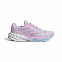 Damskie buty do biegania adidas Supernova Stride 2.0. Fioletowe buty do biegania adidas, bez wzorów, bez zapięcia, do biegania. Za 468.50 zł.