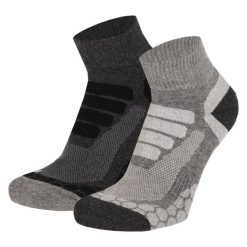 Skarpety turystyczne Quarter 2 par Multi Szare. Szare skarpetki XTREME SOCKSWEAR, bez wzorów, trekkingowe. Za 112.80 zł.