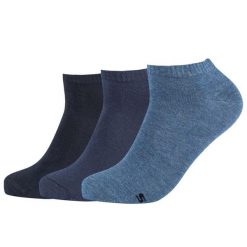 Skarpetki sportowe dla dorosłych 3PPK Men Sneaker Socks. Niebieskie skarpetki Skechers, bez wzorów. Za 34.99 zł.