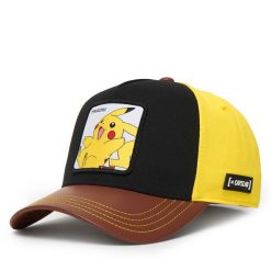 Czapka z daszkiem Capslab. Żółte czapki z daszkiem CapsLab, bez wzorów. Za 149.99 zł.