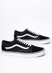 Tenisówki Vans Old Skool Czarne (VN000D3HY281). Czarne trampki sportowe Vans, bez wzorów, z gumy, bez zapięcia, tenisowe, vans old skool. Za 279.99 zł.
