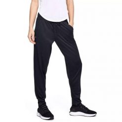 Spodnie dresowe damskie Under Armour Tech Pant 2.0 XS. Czarne spodnie dresowe Under Armour, bez wzorów, z dresówki. Za 89.99 zł.