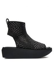 United Nude Sandały Wa Fab Lo 1085101117 Czarny. Czarne sandały United Nude, bez wzorów, z materiału, bez obcasa, na płaskiej podeszwie, bez zapięcia. Za 1,079.00 zł.