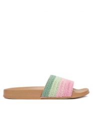 Roxy Klapki ARJL101232-OBQ Różowy. Czerwone klapki Roxy, bez wzorów, z materiału, bez obcasa, bez zapięcia. Za 159.99 zł.