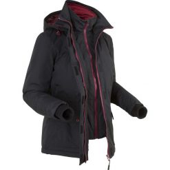 Kurtka outdoorowa 2 w 1, ocieplana bonprix czarny. Kurtki marki bonprix. Za 269.99 zł.