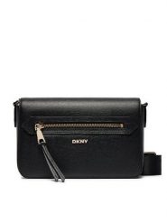 DKNY Torebka Bryant Ave Md Flap C R42E3E21 Czarny. Czarne listonoszki DKNY, bez wzorów, ze skóry, bez dodatków. Za 519.99 zł.
