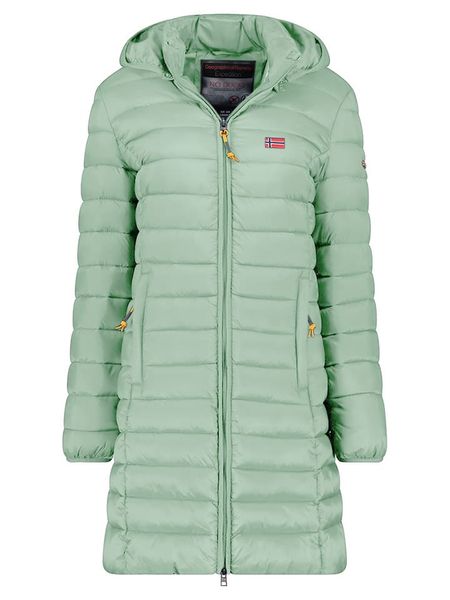 Geographical Norway Płaszcz pikowany "Atikolor" w kolorze miętowym rozmiar: XXL. Zielone płaszcze Geographical Norway, xxl, bez wzorów, bez kaptura. Za 174.95 zł.