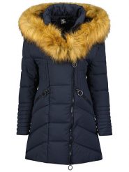 Canadian Peak Parka "Chayeak" w kolorze granatowym rozmiar: L. Niebieskie płaszcze Canadian Peak, l, bez wzorów, bez kaptura. Za 370.69 zł.