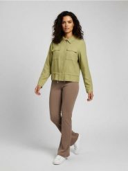 Kurtka koszulowa - zielony. Zielone kurtki Sinsay, l, bez wzorów, bez kaptura. Za 69.99 zł.