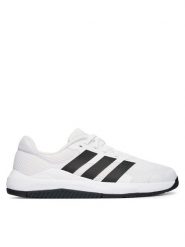 Adidas Buty na siłownię Dropset Base Training Shoes JS3166 Biały. Białe buty treningowe adidas, bez wzorów, z materiału, bez zapięcia, na fitness i siłownię. Za 279.99 zł.