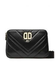DKNY Torebka Delphine Dbl Zip Cbo R23EBG29 Czarny. Czarne listonoszki DKNY, bez wzorów, ze skóry, bez dodatków. Za 1,349.00 zł.
