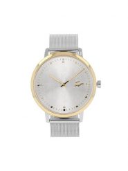 Lacoste Zegarek 2001286 Srebrny. Szare, analogowe zegarki Lacoste, srebrne. Za 629.99 zł.