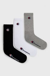 Champion skarpetki (3-pack) kolor szary. Szare skarpetki Champion, bez wzorów. Za 39.99 zł.