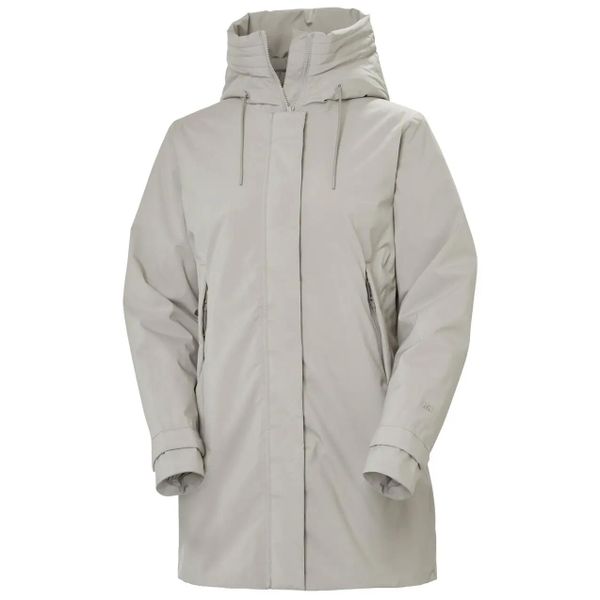 Damska kurtka wodoodporna Helly Hansen Victoria Ins Mid. Szare kurtki Helly Hansen, na jesień, l, bez wzorów, z materiału, bez kaptura, primaloft. Za 884.50 zł.