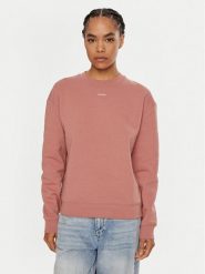 Calvin Klein Bluza Nano Logo K20K208329 Różowy Regular Fit. Czerwone bluzy Calvin Klein, xxs, bez wzorów, z bawełny, bez kaptura. Za 249.99 zł.