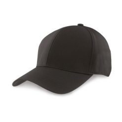 Czapka z daszkiem Result Flexfit Fitted. Czarne czapki z daszkiem RESULT, bez wzorów, z bawełny. Za 53.75 zł.