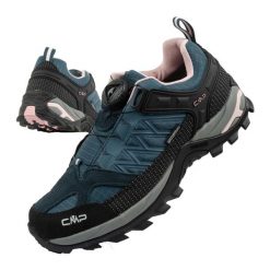 Buty damskie trekkingowe CMP Rigel wodoodporne. Czarne buty trekkingowe CMP, z materiału, bez zapięcia. Za 349.45 zł.