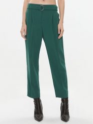 Boss Spodnie materiałowe Tapiah 50490037 Zielony Regular Fit. Zielone spodnie materiałowe Boss, bez wzorów, z materiału. Za 1,219.00 zł.