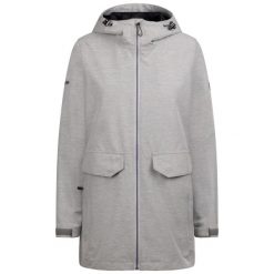 Trespass Crystals — damska kurtka przeciwdeszczowa Platinum Marl. Szare kurtki przeciwdeszczowe Trespass, xl, bez wzorów, z meshu, bez kaptura, trekkingowe. Za 345.99 zł.