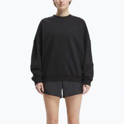 Bluza damska Reebok Lux Oversized. Czarne bluzy Reebok, bez wzorów, bez kaptura. Za 189.99 zł.
