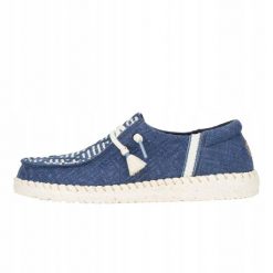 HeyDude Damskie Mokasyny Wendy Funk Coastal Jute. Białe mokasyny Hey dude, bez wzorów, z materiału. Za 199.00 zł.